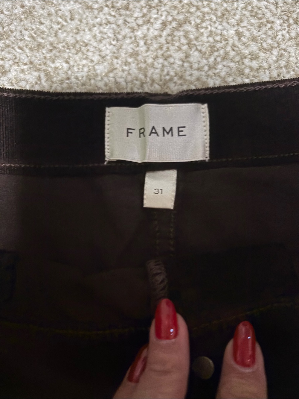 FRAME The Corduroy Midaxi Skirt in Espresso NWT Size 31 | MSRP $278 - Picture 5 of 7